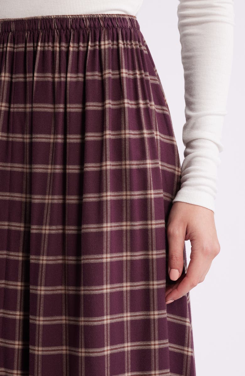 Treasure & Bond Plaid Midi Skirt, Alternate, color,