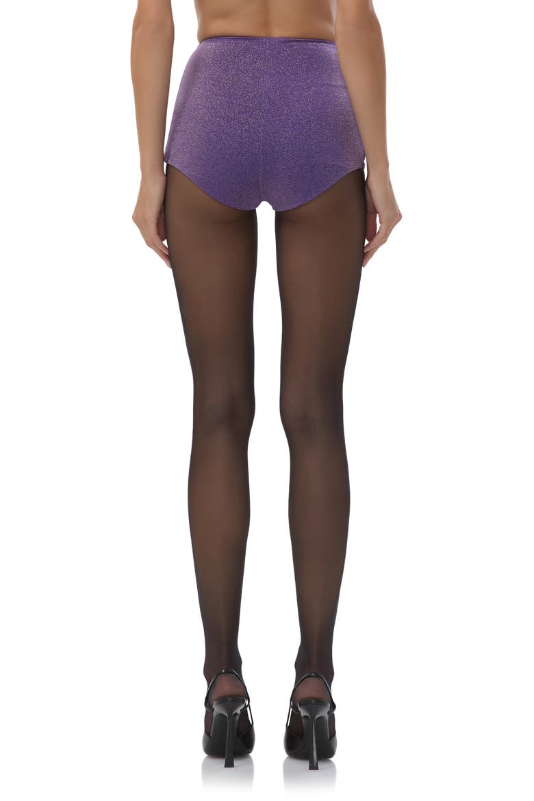 Yves Sparkle Jersey Micro Shorts, Alternate, color, DEEP VIOLET