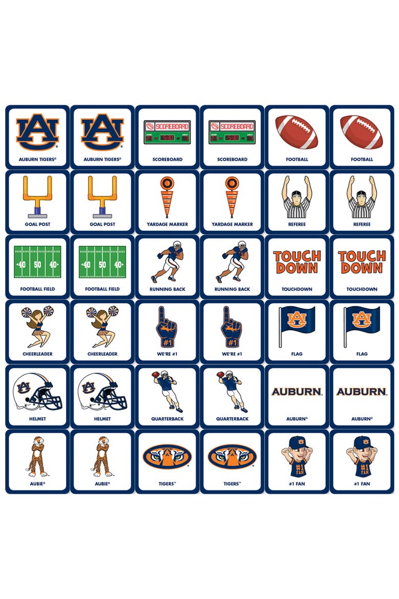 Auburn Tigers Matching Game, Alternate, color, Multicolor