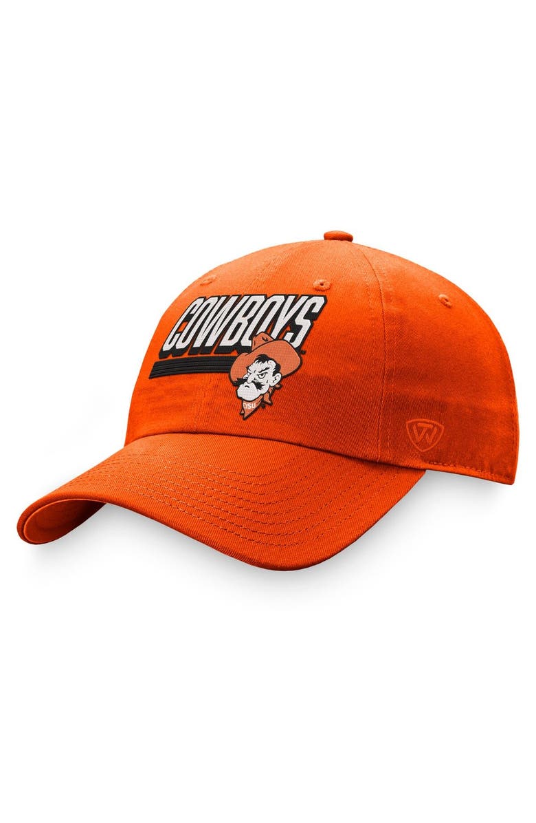 TOP OF THE WORLD Men's Top of the World Orange Oklahoma State Cowboys Slice Adjustable Hat, Main, color, Orange