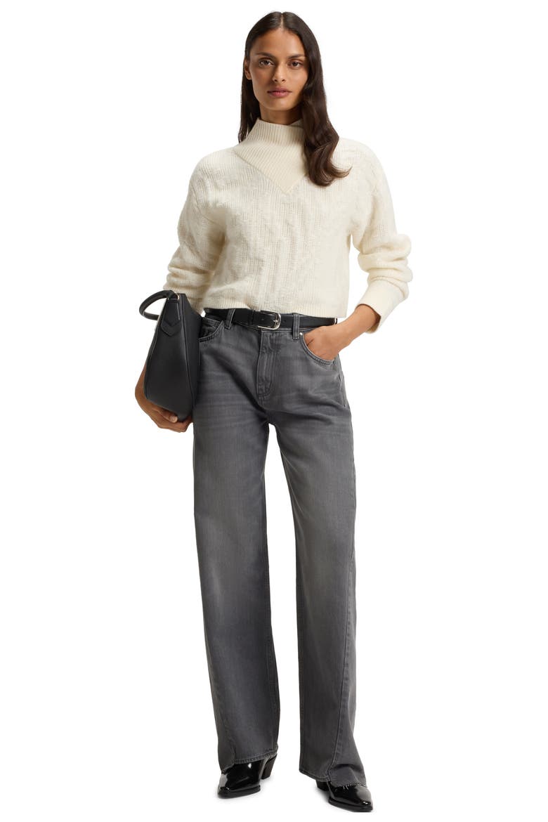 Crossroad Boyfriend Jeans, Alternate, color, MED GY