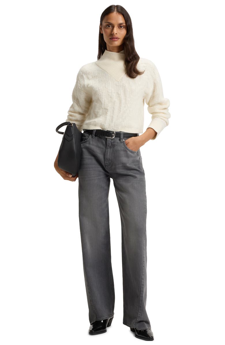 BOSS Crossroad Boyfriend Jeans, Alternate, color, Med Gy