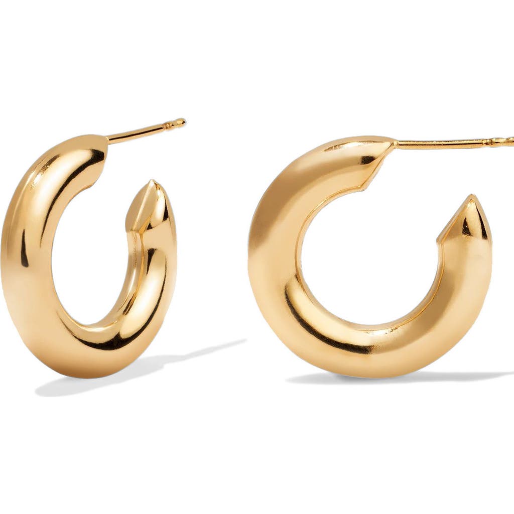 Made By Mary Gloss Hoop Earrings In Gold