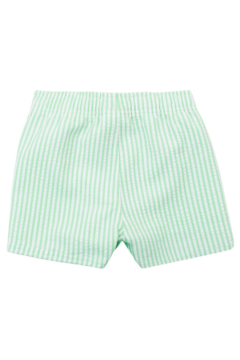 Boys UPF50+ Swim Trunks, Alternate, color, Spring Green Seersucker