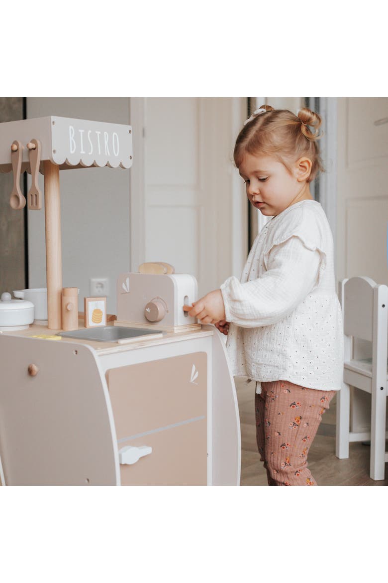 Wooden Toaster Play Set Tan, 10 Pieces, Alternate, color, Multicolored