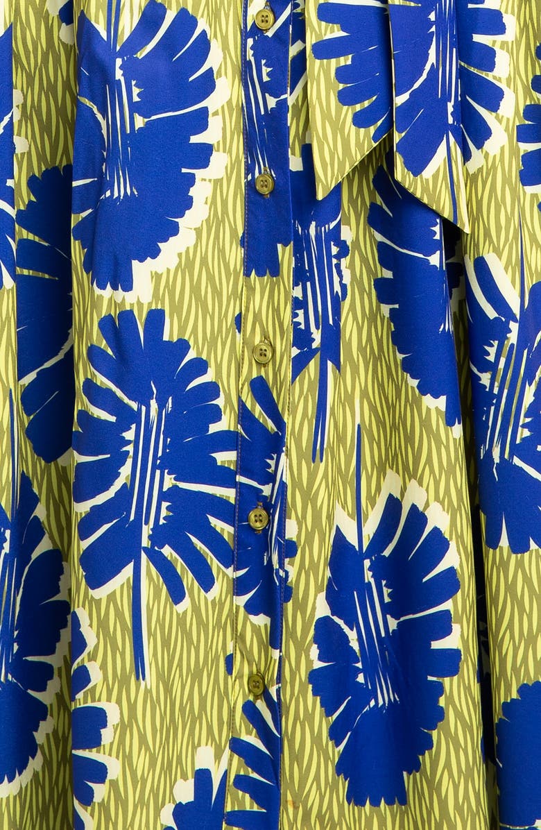 BUXOM COUTURE Mixed Print Maxi Shirtdress, Alternate, color,