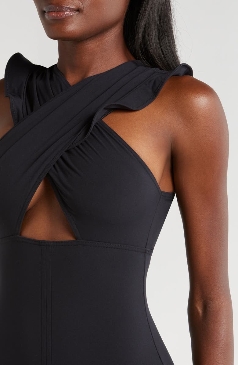 Ulla Johnson Antilles One-Piece Swimsuit, Alternate, color, Noir