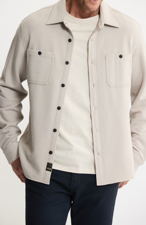 Jachs Knit Shirt Jacket In White