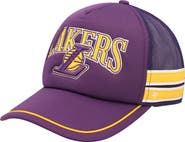 '47 Men's '47 Purple Los Angeles Lakers Sidebrand Stripes Trucker Adjustable Hat