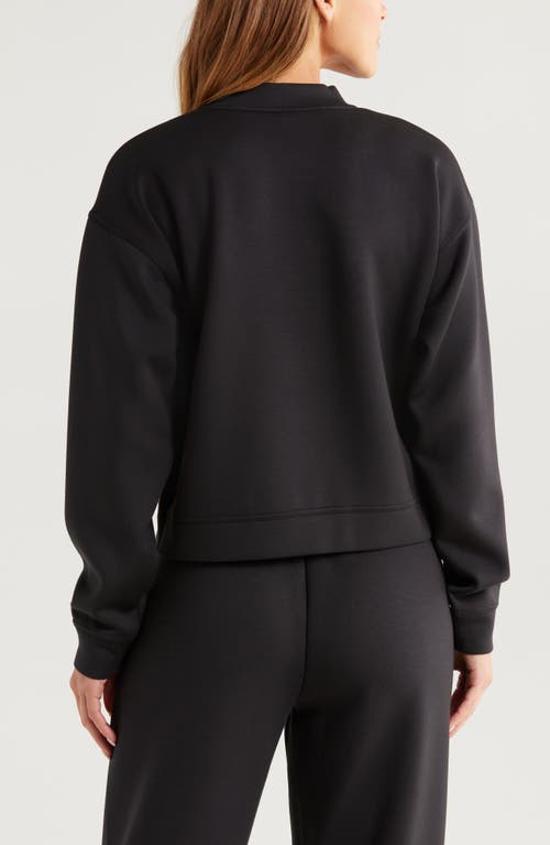 Zella Luxe Snap Front Jacket In Black