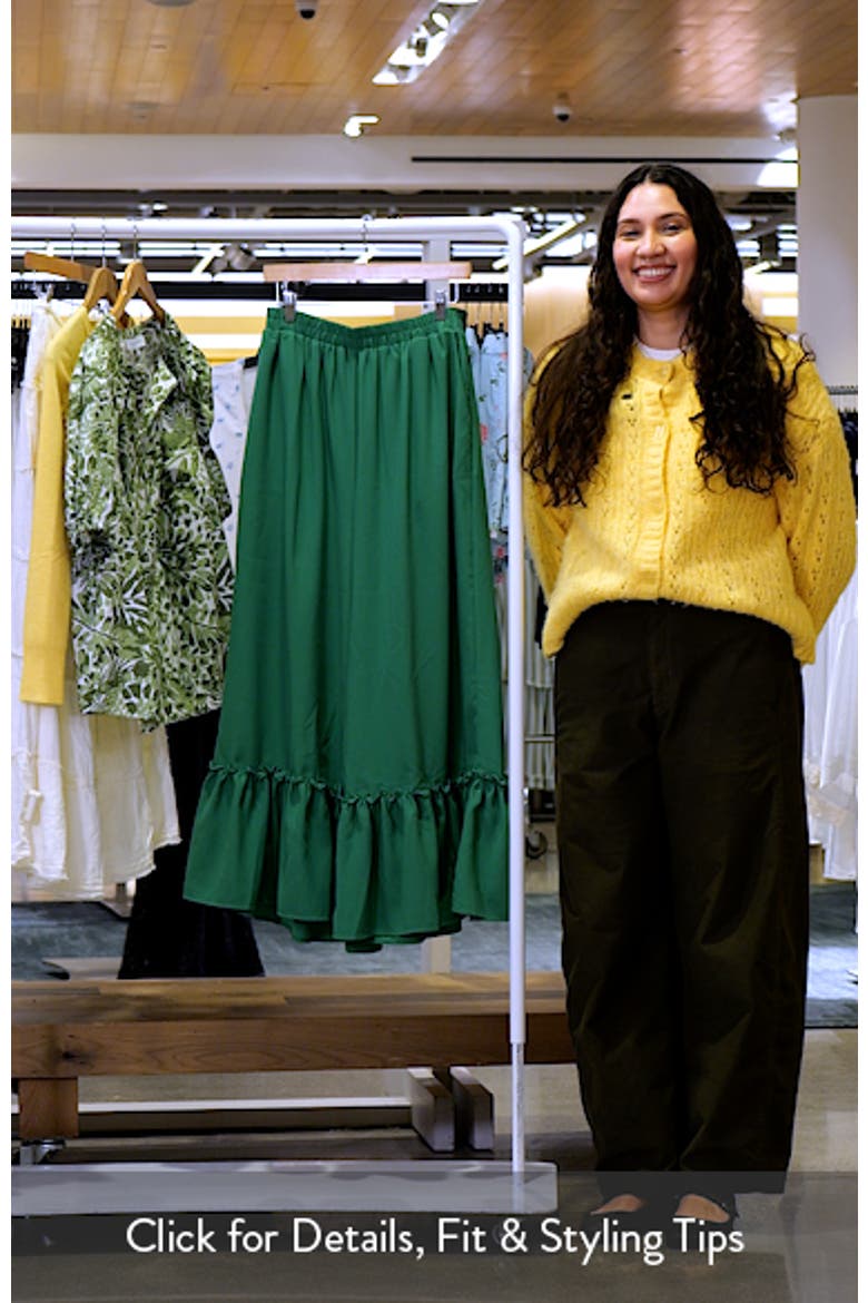 Ryder Ruffle Wide Leg Cotton Knit Pants video