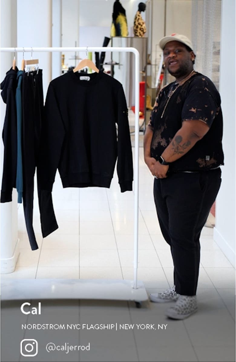 Logo Patch Cotton Sweatshirt, sales video thumbnail
