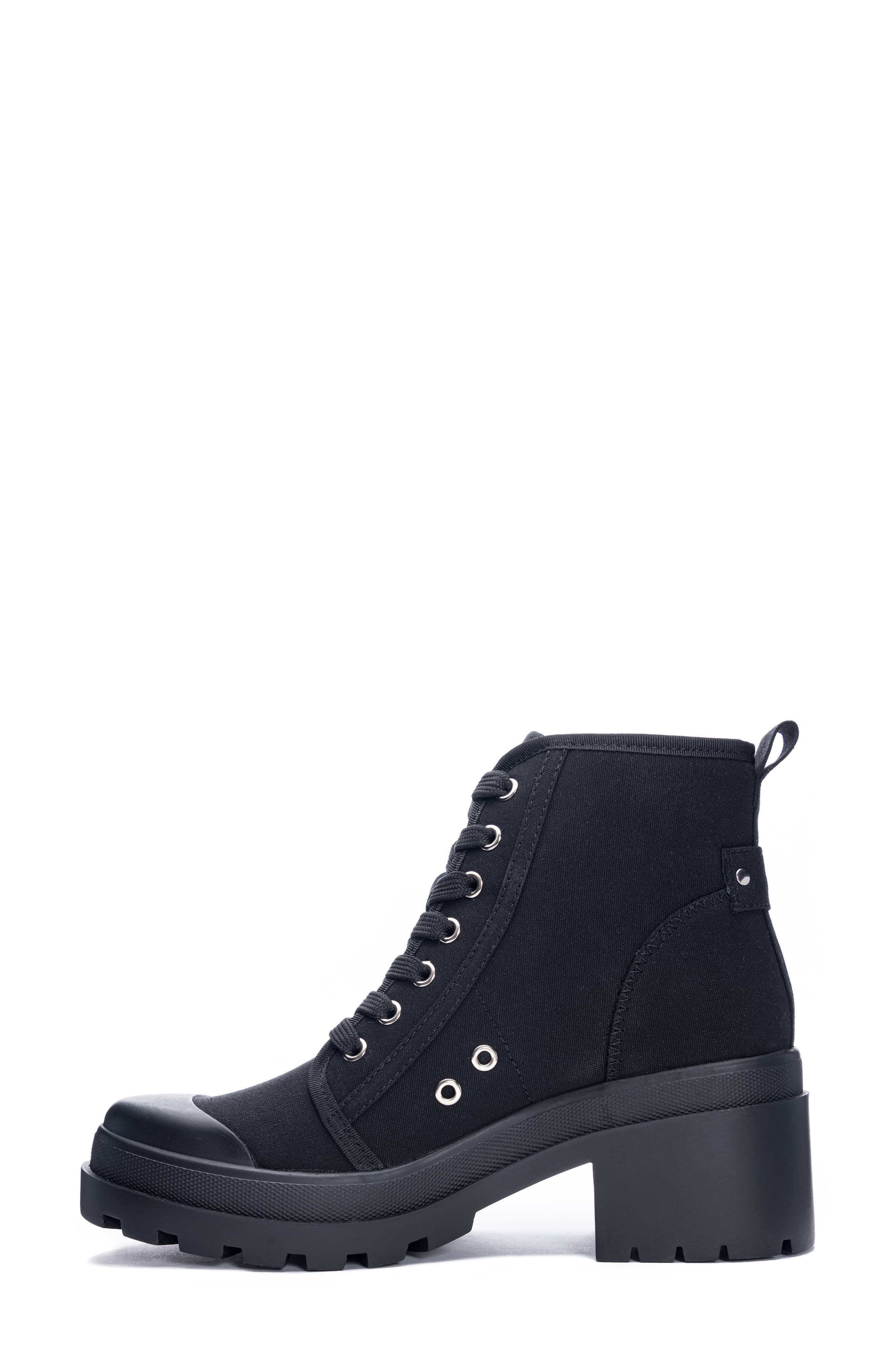 Chinese Laundry Bunny Canvas Combat Boot, Alternate, color, 