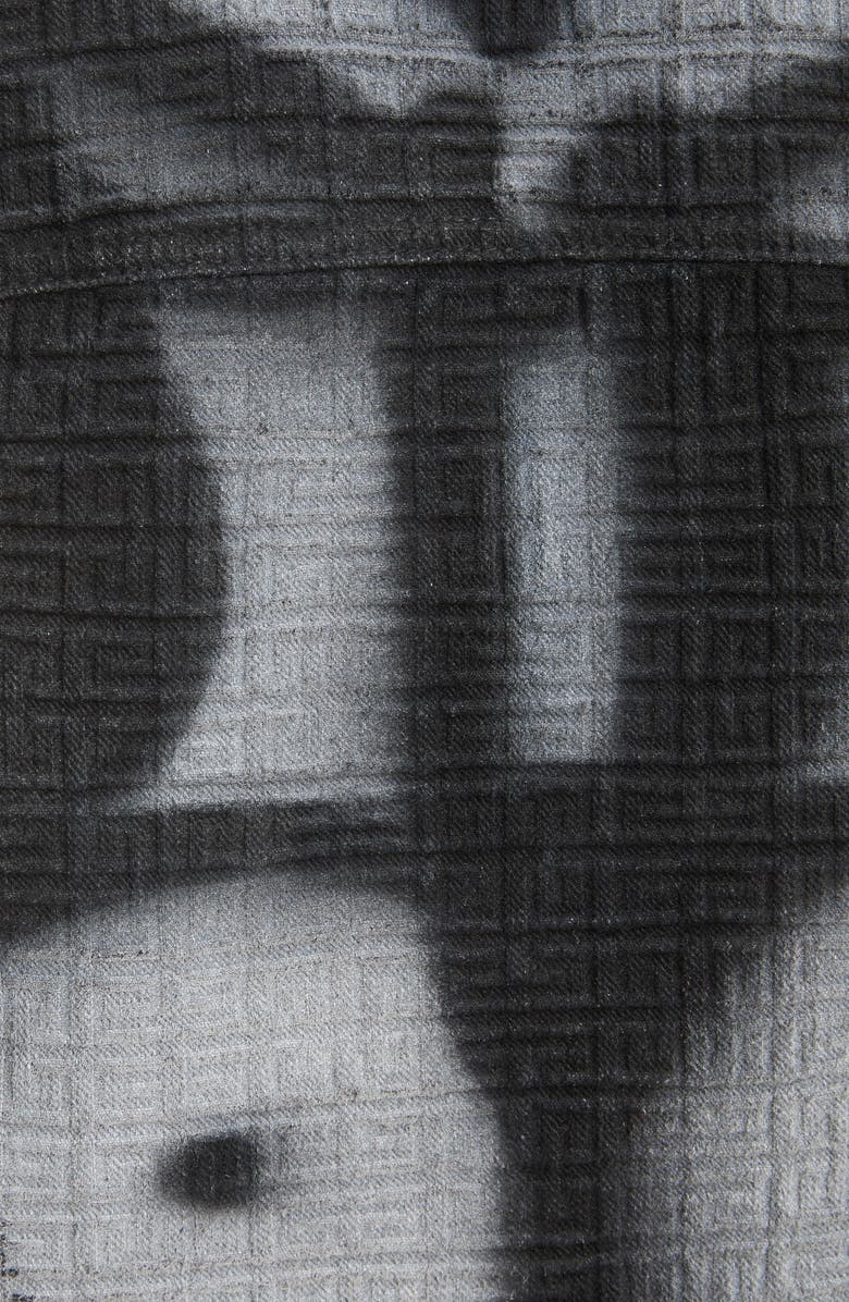 Givenchy x Chito Finesse Dog Print 4G Logo Jacquard Denim Jacket, Alternate, color,