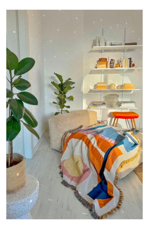 Slowdown Studio Essien Woven Throw Blanket In Multi