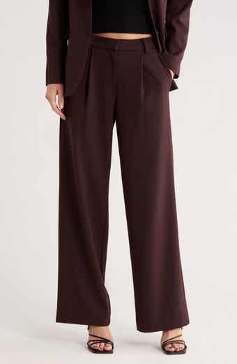 WAYF Pleated Wide Leg Trousers