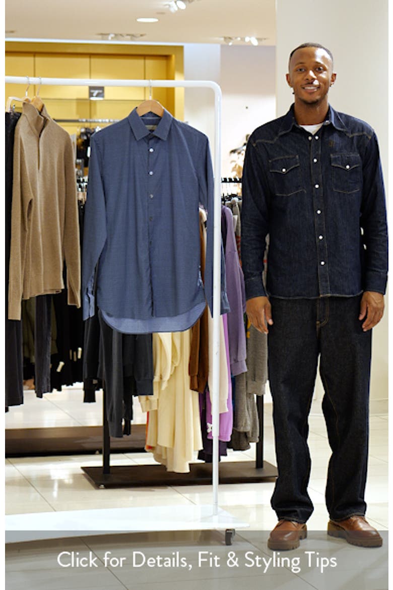 Regular Fit Geometric Print Cotton Blend Button-Up Shirt video