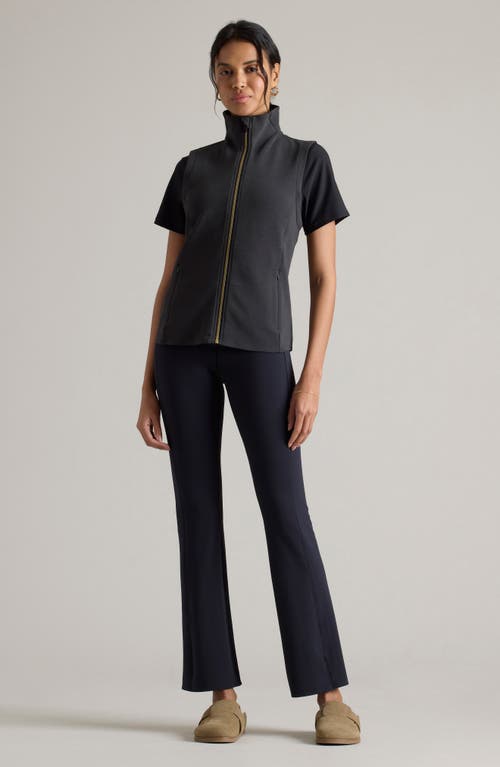 Rhone Dreamglow Zip-up Vest In Black