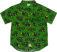 John Deere Short Sleeve Button-Down Shirt