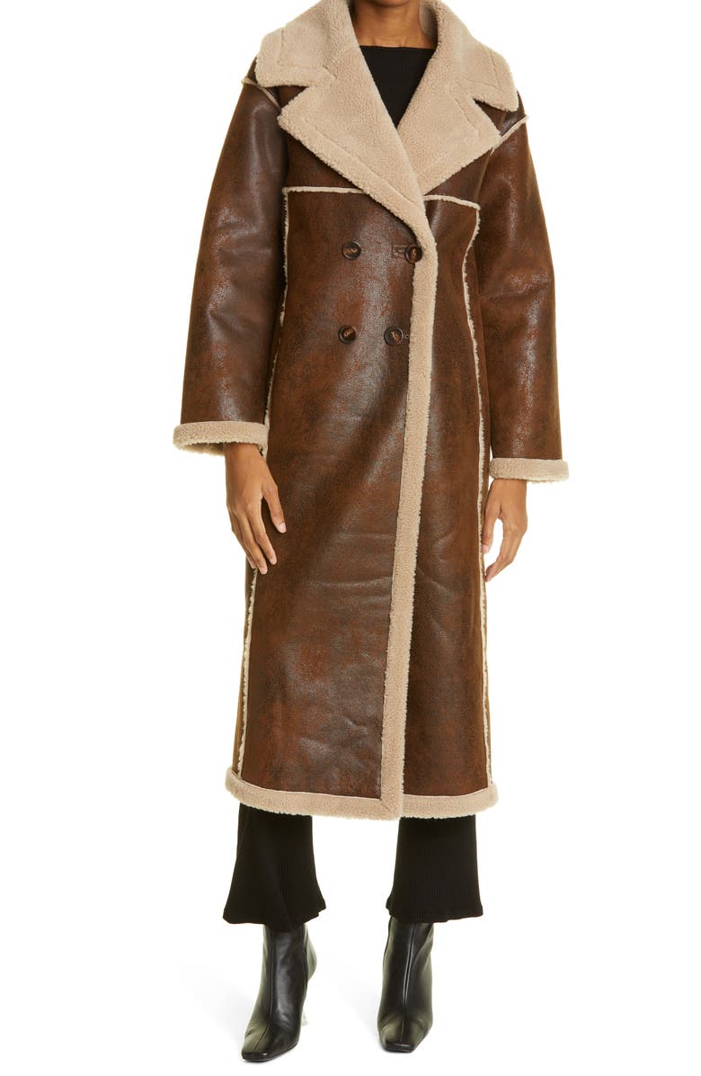 Simon Miller Jetz Faux Shearling Coat, Main, color,