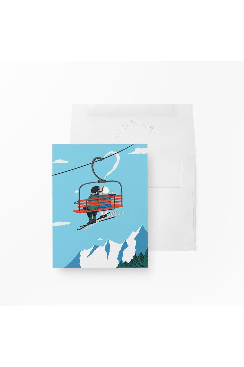 Love/Friendship Greeting Cards "Ski Love", Main, color, Multi-Pack