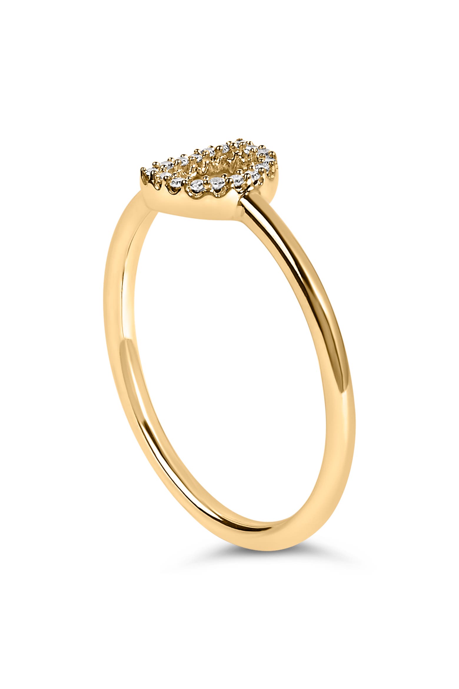Create A Diamond Code Haus of Brilliance 10K Gold Yellow Diamond Accent Initial
