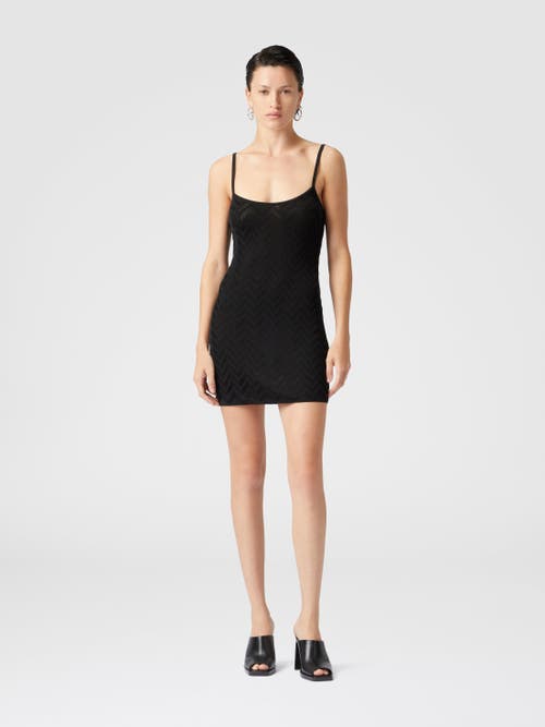 Missoni Zigzag-jacquard Mini Dress In Black