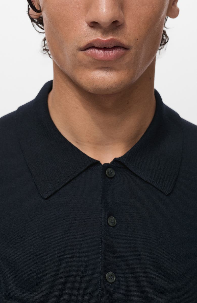 MANGO Fine Knit Polo, Alternate, color,