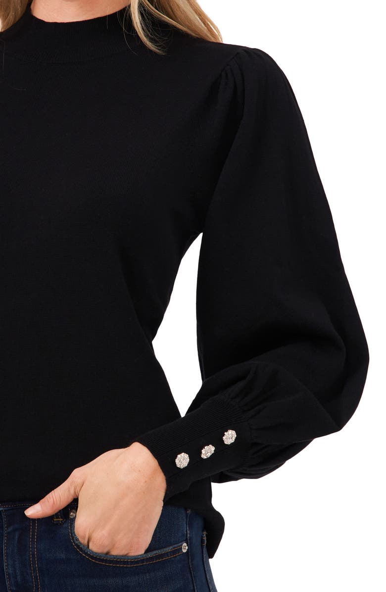 CeCe Mock Neck Sweater, Alternate, color, 