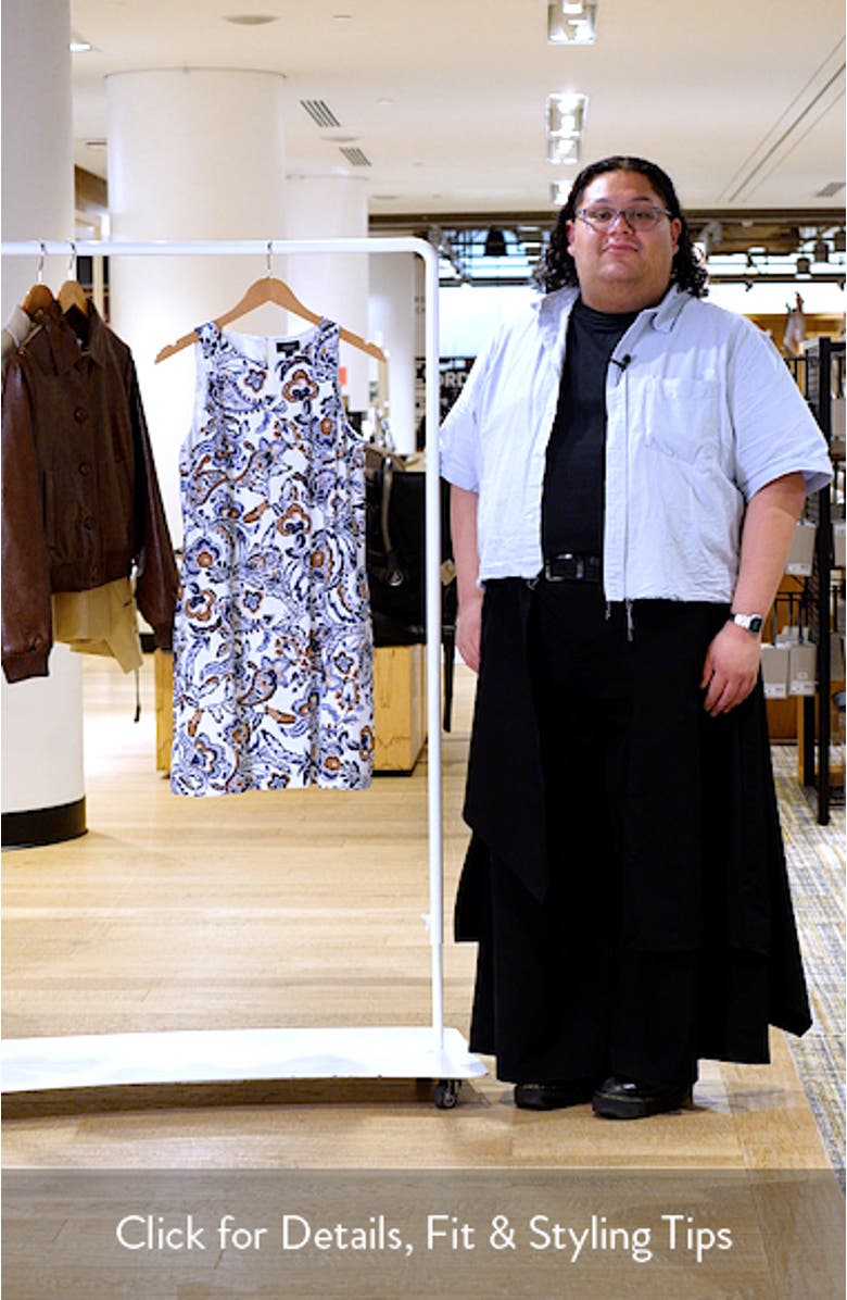 Floral A-Line Minidress, sales video thumbnail