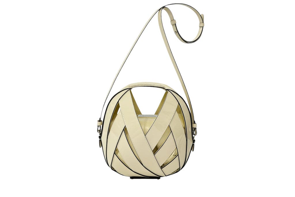 PERRIN PARIS Le Petit Panier Patent Shoulder Bag, Main, color, 