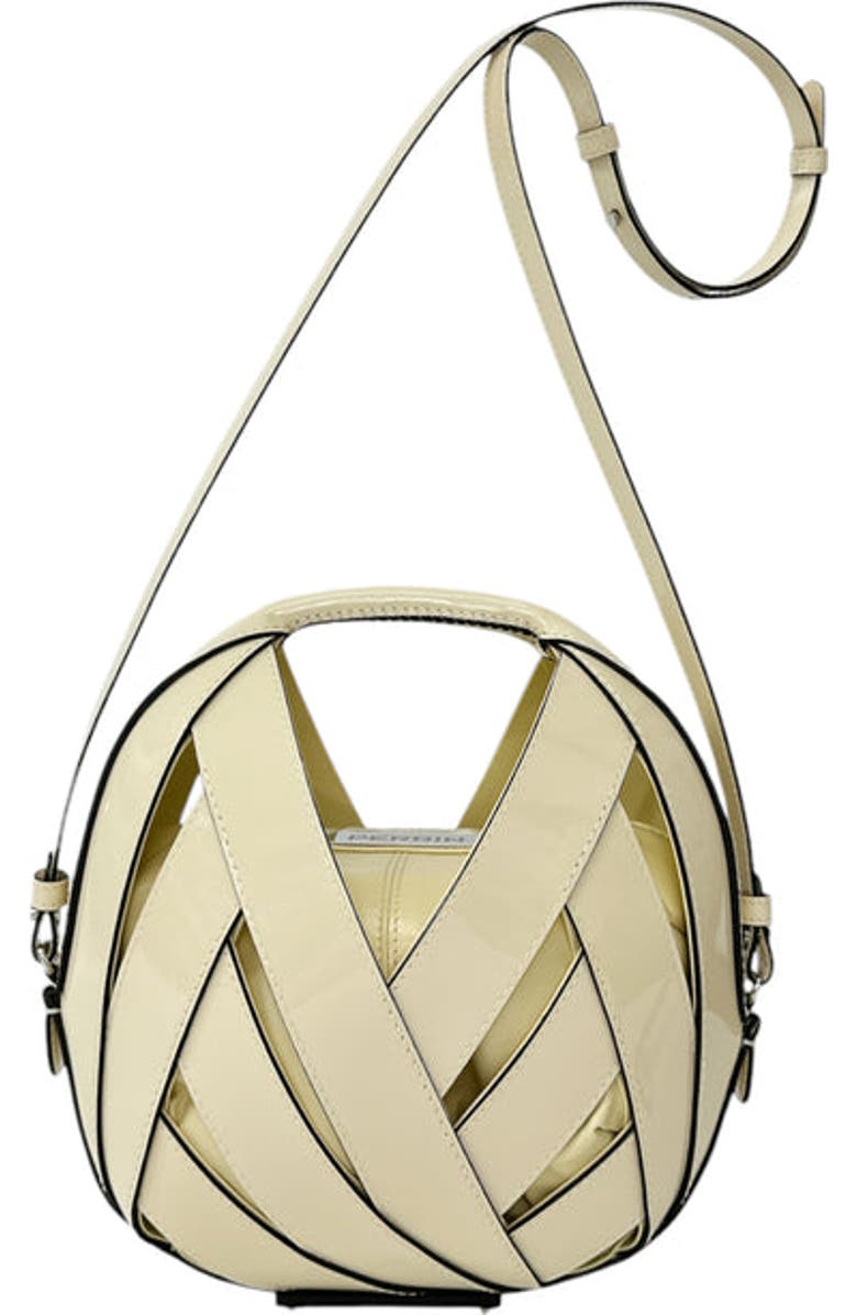 PERRIN PARIS Le Petit Panier Patent Shoulder Bag, Main, color,