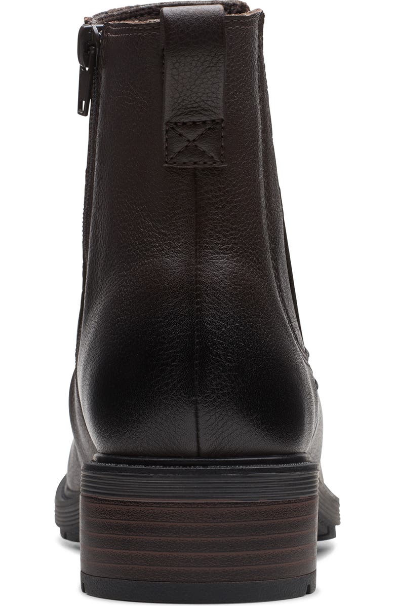 Clarks<sup>®</sup> Hearth Rose Slouch Boot, Alternate, color, Dark Brown Lea