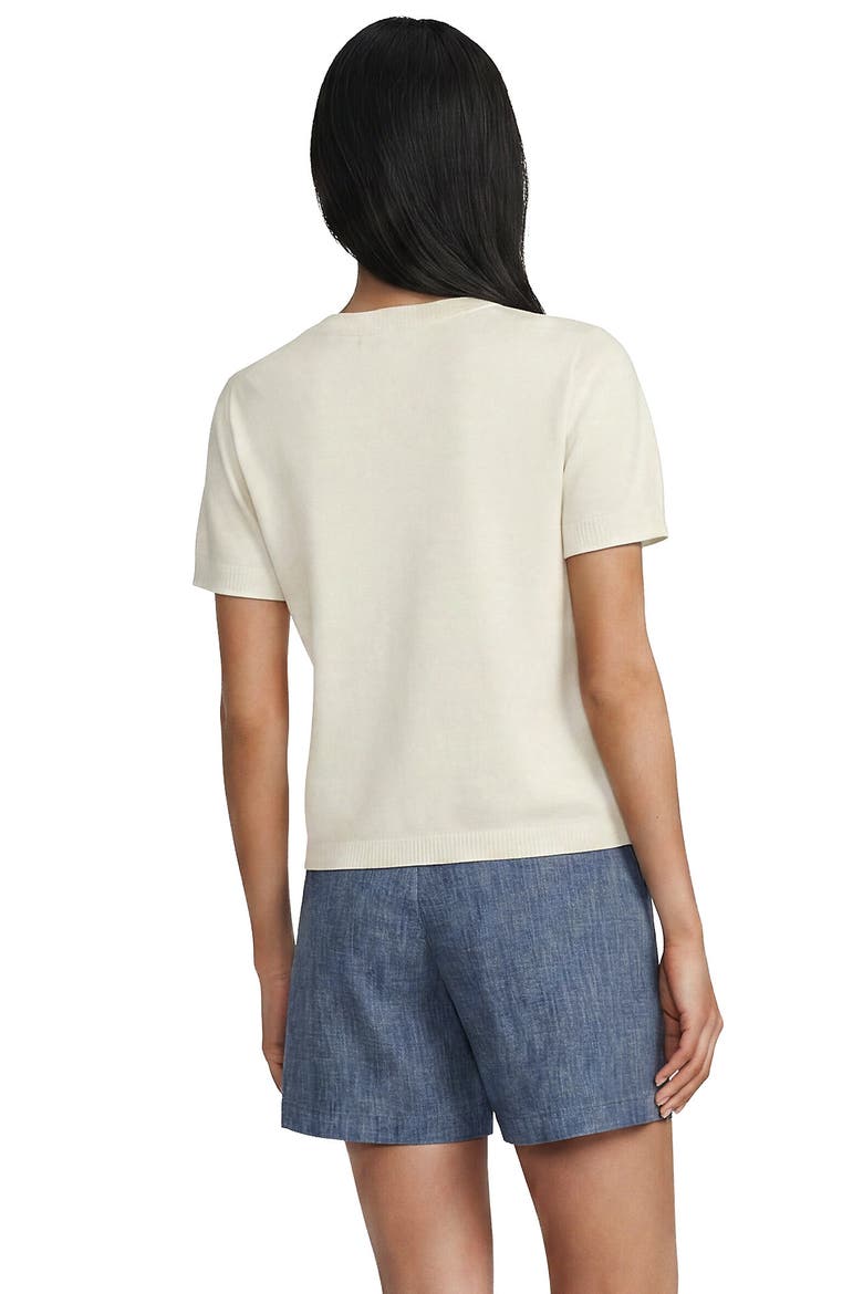 Cashtouch Ribbed Cuff Cardigan Sweater, Alternate, color, Fresh Ivory