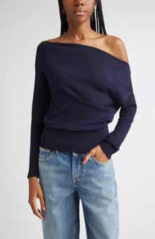 Ramy Brook Chance Wool Off the Shoulder Sweater