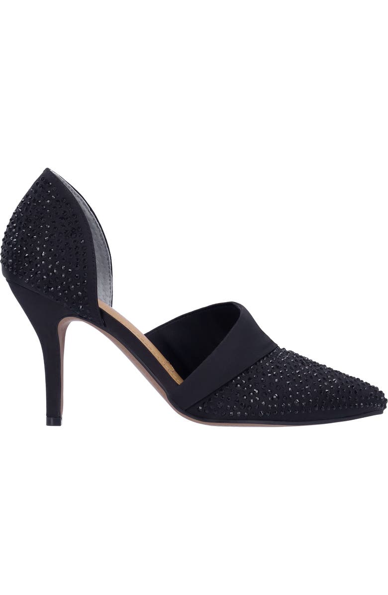 J. Reneé Kaleena d'Orsay Pointed Toe Pump, Alternate, color, Black