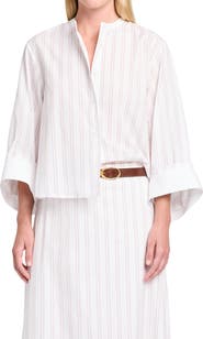 TWP The Beau Stripe Button-Up Shirt