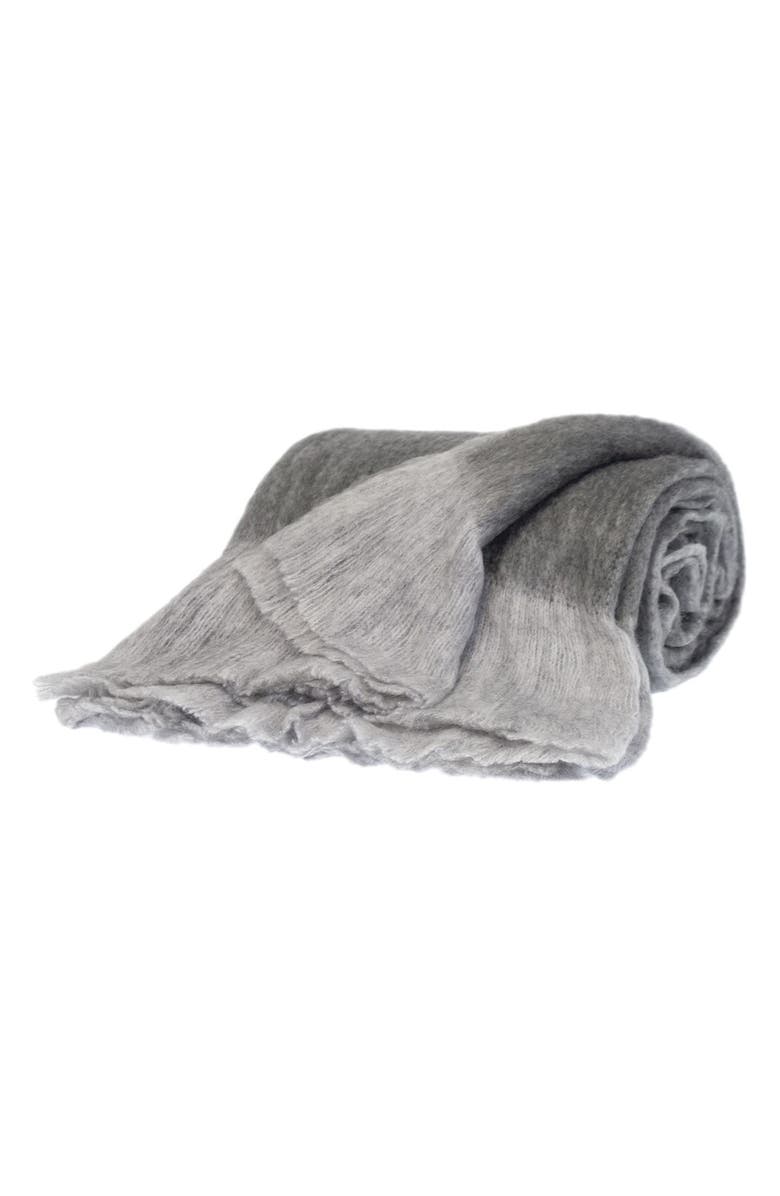 PARKLAND COLLECTION Stella Handloomed Wool Blend Throw Blanket, Alternate, color,