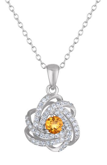 Fzn Knot Pendant Necklace In Multi