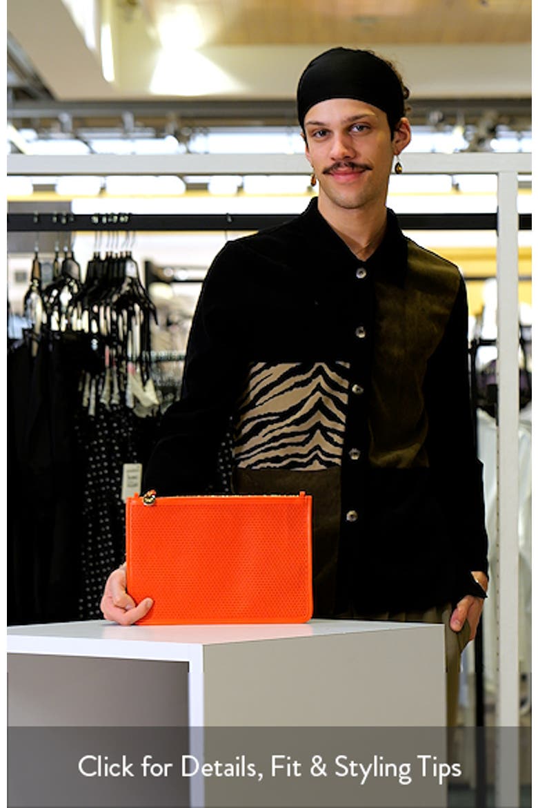 Perforated Leather Clutch video