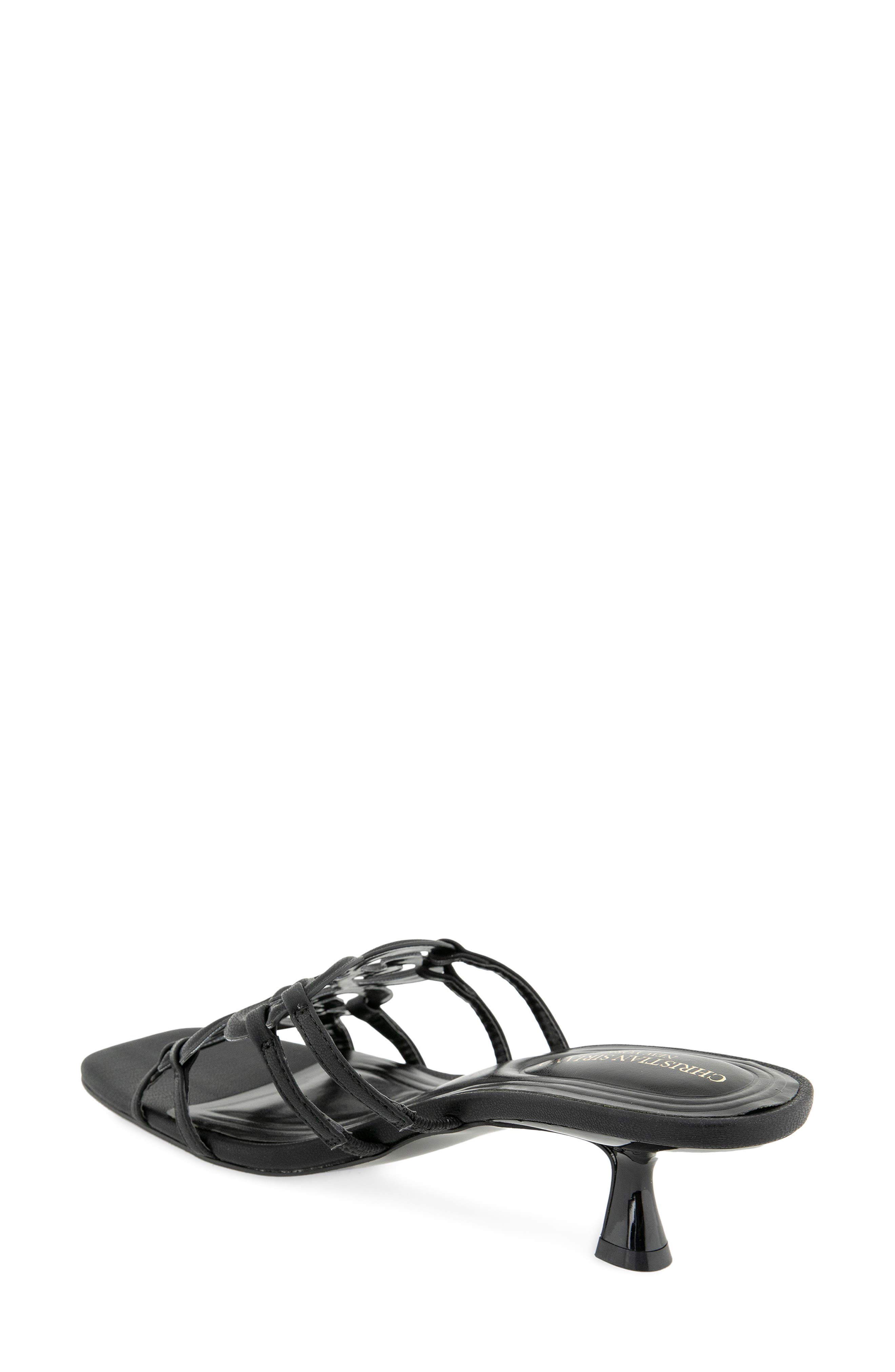 Christian Siriano Ixla Kitten Heel Sandal, Alternate, color, Black