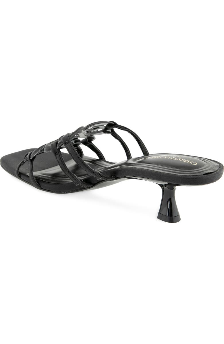 Christian Siriano Ixla Kitten Heel Sandal, Alternate, color, Black