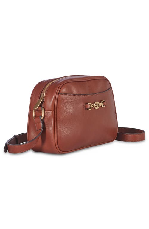 Sam Edelman Loraine Leather Camera Bag In Brown