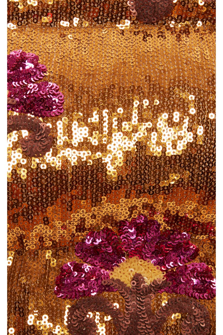 Bonbon Puffer Vest, Alternate, color, Textured Sequins Rust
