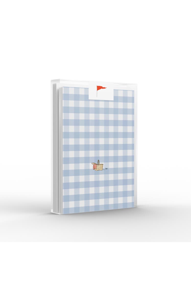 Ramus & Co Blue Picnic Gingham Greeting Card Pack Set, Main, color, Multi-Pack