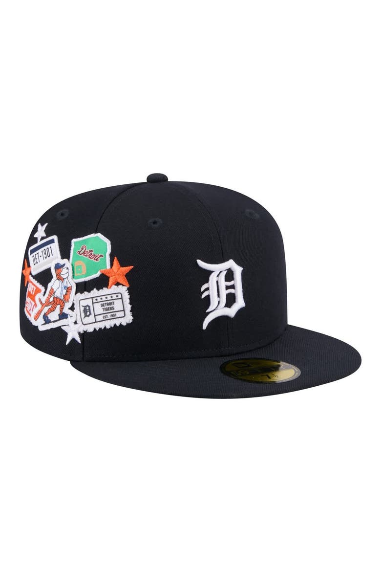 Men's New Era  Navy Detroit Tigers City Patch 59FIFTY Fitted Hat, Main, color, Navy