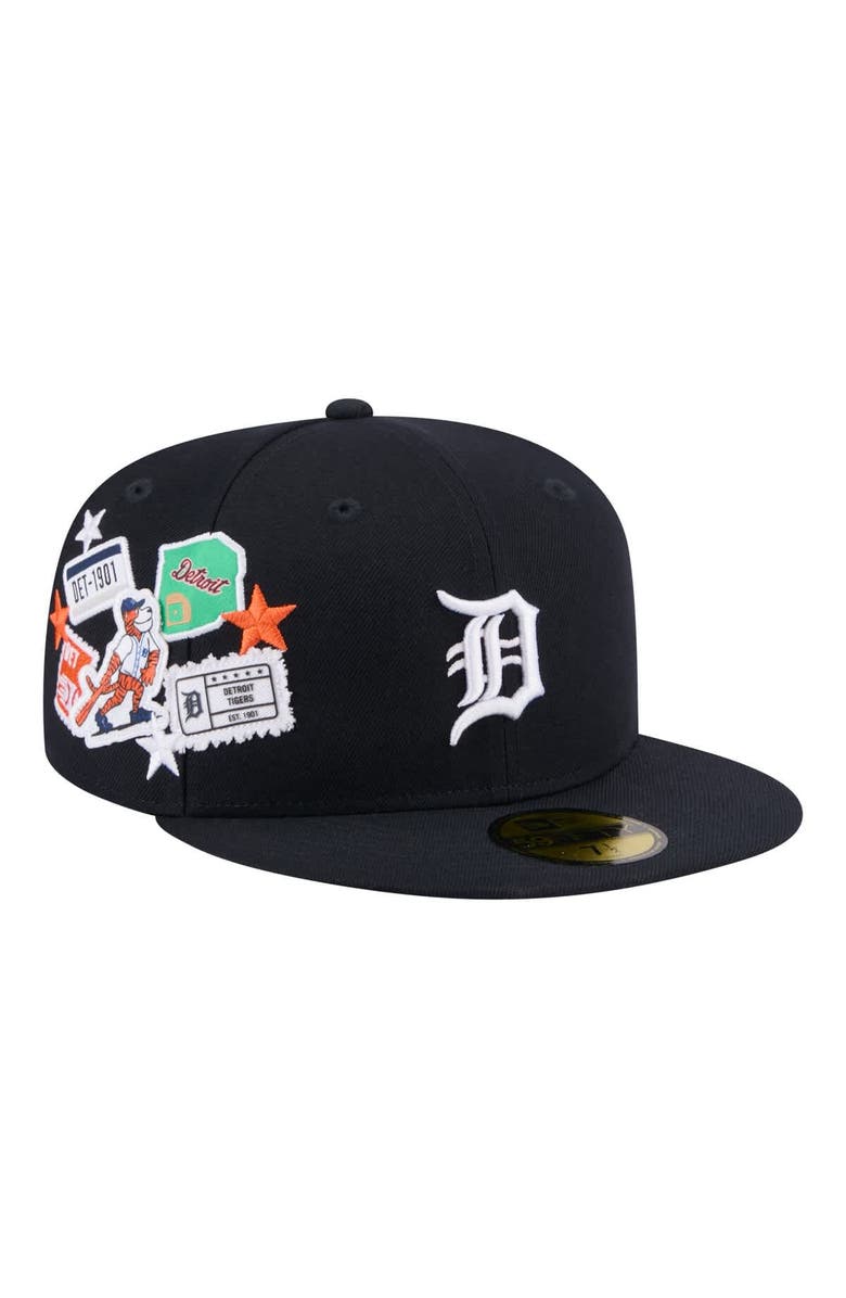 New Era Men's New Era  Navy Detroit Tigers City Patch 59FIFTY Fitted Hat, Main, color, Navy