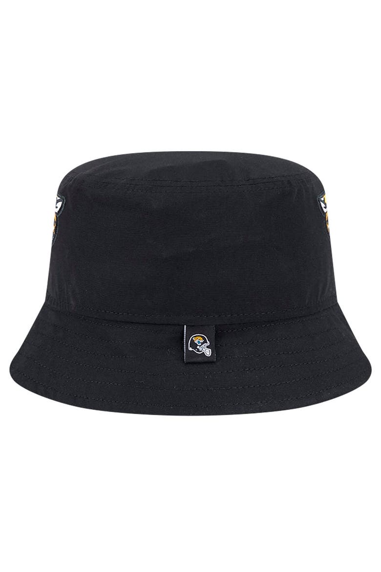 Men's New Era Black Jacksonville Jaguars Helmet Bucket Hat, Alternate, color, Black