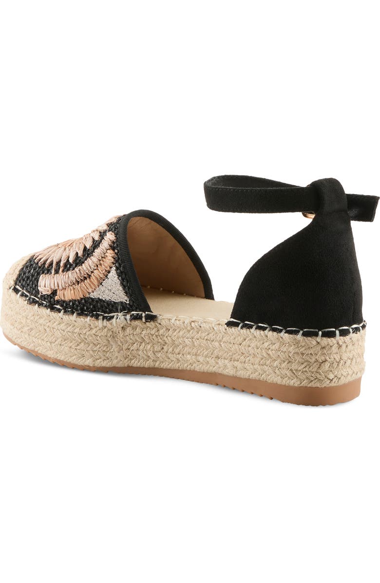 AZURA BY SPRING STEP Endless Luv Espadrille Platform Sandal, Alternate, color, Black Multi