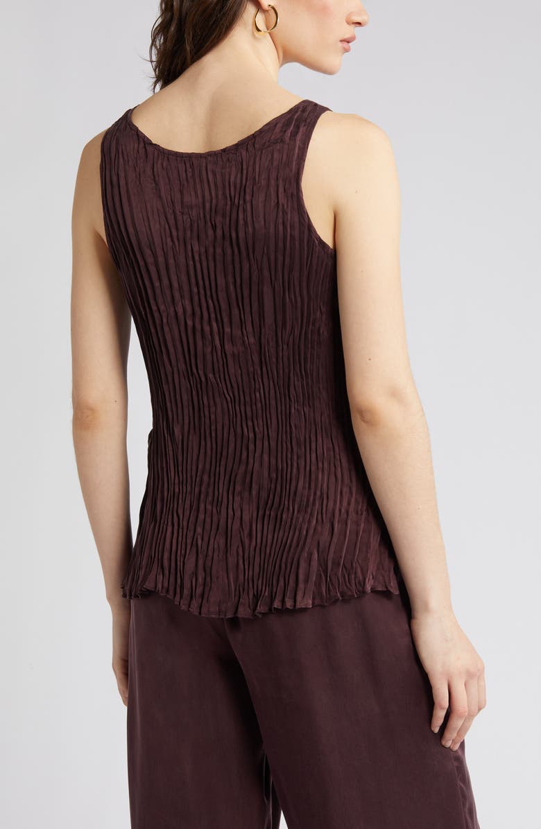 Eileen Fisher Scoop Neck Crinkle Tank, Alternate, color,